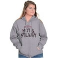 thumbnail image 4 of I Take My Coffee Hot and Steamy Zip Hoodie Sweatshirt Women Brisco Brands S, 4 of 5