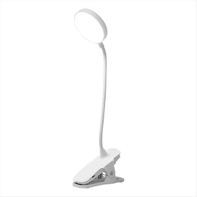 Lámpara de Clip con Luz LED para Libros con 3 Niveles de Atenuación, Luz de Lectura Flexible de Cuello de Cisne para y Escritorios - Luz Agradable A la Vista
