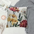 thumbnail image 2 of Orinice  Rose Throw Pillow Case,Watercolor Floral Pattern with Roses Satin Cushion Cover Square Standard Home/Sofa Decorative for Men/Women  Red, White, 2 of 5