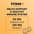 thumbnail image 6 of Vitron-C Iron Supplement, Immunity Support Iron Supplements with Vitamin C, 60 Count, 6 of 12