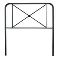 thumbnail image 4 of Bowery Hill Furniture Metal Twin Bed Decorative Double X Design Black, 4 of 11