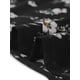 thumbnail image 5 of Blusa floral con ribete de volantes y manga corta de gasa para mujer Negro XL, 5 of 5