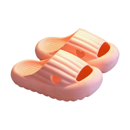 

Summer Savings Clearance! PEZHADA Kids Slippers Girls Sandals Children s Shoes Three-dimensional Cartoon Dinosaur Non-slip Soft-soled Slippers Pink Sizes 9-3.5