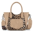 thumbnail image 6 of Wrangler Cute Animal Print Purse for Women Mini Fun Size Tote with Crossbody Strap Stylish and Versatile Animal Print Purse, Tan, 6 of 7