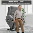 thumbnail image 5 of EuKer Electric Lift Chair for Elderly, Extra Wide Lift Recline with Massage and Heat, Gray, 5 of 8