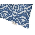 thumbnail image 3 of Vargottam Indoor/Outdoor Tufted Printed Square Seat Patio Cushion Set Of 2 Water Resistant Patio Furniture Seat Cushion 19-inches, Blue | Ikat, 3 of 7