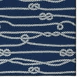 thumbnail image 6 of Addison Rugs Harpswell AHP37 Blue 8' x 8' Indoor Outdoor Area Rug, Easy Clean, Machine Washable, Non Shedding, Bedroom, Living Room, Dining Room, Kitchen, Patio Rug, 6 of 7
