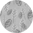 thumbnail image 1 of Ahgly Company Indoor Square Patterned Gray Goose Gray Area Rugs, 3' Square, 1 of 6
