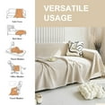 thumbnail image 2 of SANMADROLA Sofa Cover Washable Couch Covers for 3 Cushion Couch Sofa Super Soft Sofa Slipcover Non Slip Sofa Cover, Chenille Sofa Covers for Dogs, Furniture Protector, 71"x150", Khaki, 2 of 6