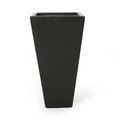 thumbnail image 7 of GDF Studio Fardeen Outdoor Modern Cast Stone Large and Small Planters, Set of 2, Black, 7 of 7