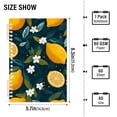 thumbnail image 2 of FORMRS 1-Subject Spiral Notebook 8" x 5" College Ruled 60 Refillable Sheet A5 Hard Cover, Green Lemons, 2 of 7