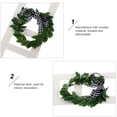 thumbnail image 4 of 2PCS Farmhouse Ladder Decor Vintage Wooden Ladder with Wreath Adornment, 4 of 4