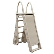 confer plastics a-frame 7200 above ground adjustable pool roll-guard safety ladder