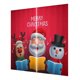 thumbnail image 3 of Cortinas navideñas de tela impermeable con ganchos Festival Holiday Decor Monigote de nieve Zulema Cortinas de ventana 3D de Christma, 3 of 7