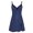 Blue, variant on Women Lingerie Lace Chemise Nightgown Satin Babydoll Nightwear Silk Slip Dress (Purple,XL)