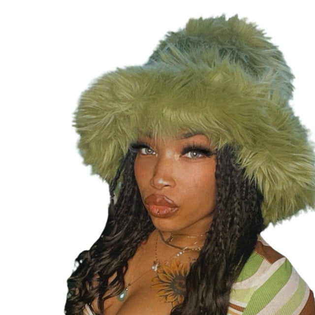 Txlixc Gorra de pescador peluda, sombrero de invierno, ropa de calle / accesorios fotográficos Txlixc moda