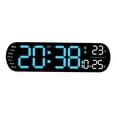 thumbnail image 1 of AMLESO Digital Alarm Clock 12/24H Colorful Ambient Light for Bedroom Classroom Dorm Blue, 1 of 7