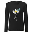 thumbnail image 5 of Jamsmile Women Sweatshirts Summer Sunflowers Print Long Sleeve Casual Shirts Tops Streetwear Soft Oversized Sports Pullovers, 5 of 5
