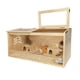 thumbnail image 1 of Garvee jaula grande de madera para hámster y cuyos, con 2 tapas superiores con seguro y ventana acrílica, ideal para ver a tu mascota en interior, 1 of 7