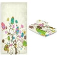 thumbnail image 7 of Dreamtimes Bathroom Decorative Towel Set with Easter Tree Eggs Pattern, 3-Piece Set with Bath Towel, Hand Towel & Washcloth, Easter Gifts, 7 of 7