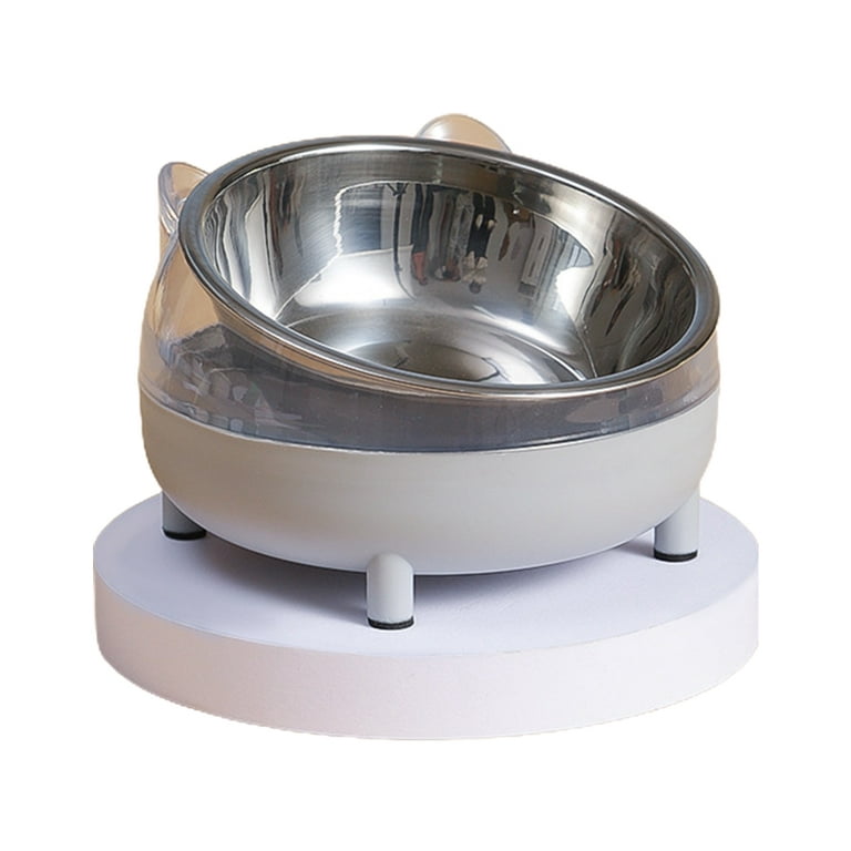 Tilted Cat Food Bowls No Spill Raised Cat Food Bowl Ergonomic Feeding  Station
