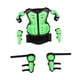 thumbnail image 3 of Armadura de motocicleta para niños, equipo para motocross, protector de espalda y pecho transpirable Verde, 3 of 9