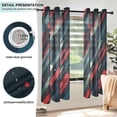 thumbnail image 3 of Yayeee Window Curtains Set of 2 for Living Room Light Filtering 63"x42", Stars Abstract Lines, 3 of 7