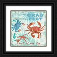 thumbnail image 1 of Phillips, Anita 15x15 Black Ornate Wood Framed with Double Matting Museum Art Print Titled - Crab Fest, 1 of 4