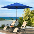 thumbnail image 2 of Renwick 9 Ft Outdoor Patio Umbrella with Push Button Tilt and Crank, Royal Blue, 2 of 9
