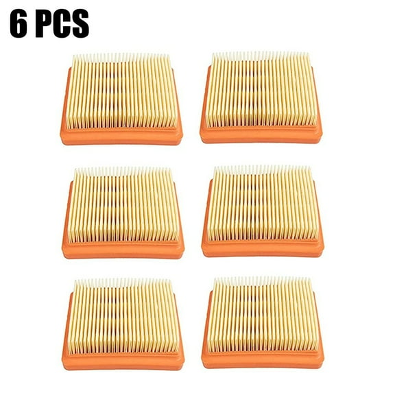 Premium Air Filter 6 Pack for Stihl 4180-141-0300B FS91 FS131 FS111 Trimmer Replacement Part 93353 Lawn Mower Accessories Easy Installation High Performance 8.5x6.5x2cm