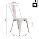 thumbnail image 3 of Set De 2 Silla Tolix Big Room KT9908 Metalicas Restaurante Comedor exterior blanco, 3 of 7