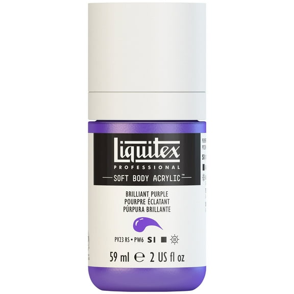 Liquitex Professional Soft Body Acrylic Color, 2 oz., Brilliant Purple