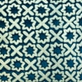 thumbnail image 2 of The HomeCentric Euro Sham, Decorative Blue Pack of 2, 26x26 inch (65x65 cm) Throw Pillows For Couch, Velvet Lattice & Trellis, Boucle Embroidery Cushion Cover, Geometric Art Deco Style Easter - Alston, 2 of 4