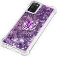 thumbnail image 6 of for Samsung Galaxy A03s Glitter Case with Ring Holder,Bling Sparkle Floating Liquid Soft TPU Cushion Fashion Girly Women Girls Cute Case Cover for Samsung Galaxy A03s  Purple, 6 of 14