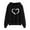 Black, variant on Jsaierl Hoodies for Women Plus Size Trendy Heart Graphic Sweatshirt Top Long Sleeve Lightweight Fall Clothes Sweatshirts