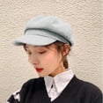 thumbnail image 4 of iHPH7 Painters Cap French Hat Painter Hat Wool Hat Women Hat, Gray One Size, 4 of 9
