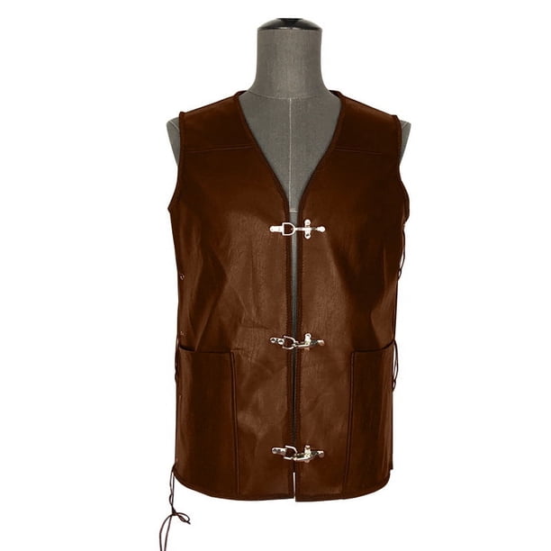 Chaleco de vendaje para cosplay, disfraz de Halloween para carnaval medieval para hombre, medias de caballero