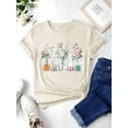 thumbnail image 4 of ZXSXSY Shirts for Women Summer Flower Graphic Tees Cute Garden Plant Lover Tshirts Tops, 4 of 6
