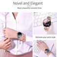 thumbnail image 3 of Reloj inteligente AK15 para mujer, resistente al agua IP67, con control del ritmo cardíaco y de la presión sanguínea, pulsera de actividad física 2019 VS H8 KW10, morado, 3 of 5