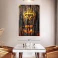 thumbnail image 3 of Elephant Stock Rustic Buddha Wall Art - Vertical Canvas Wall Art - Living Room Wall Decor - People Canvas - Brown And Gray Decor - 34" x 51", 3 of 8