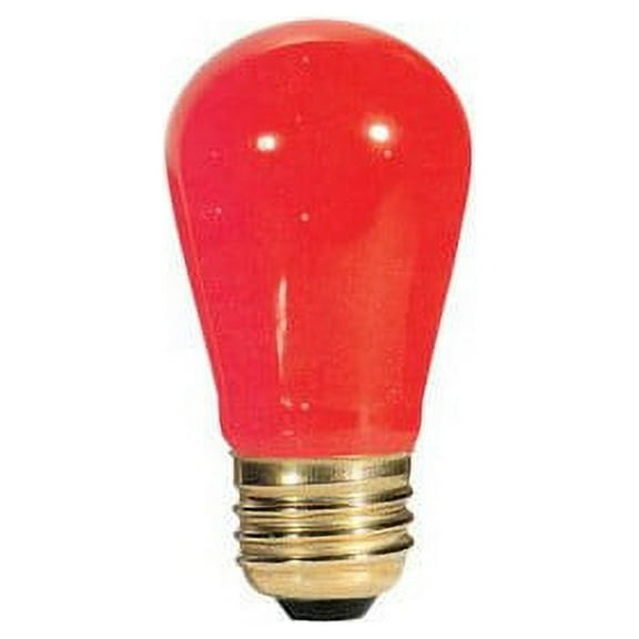 Bulbrite Industries 11W Transparent Red String Replacement Light Bulb