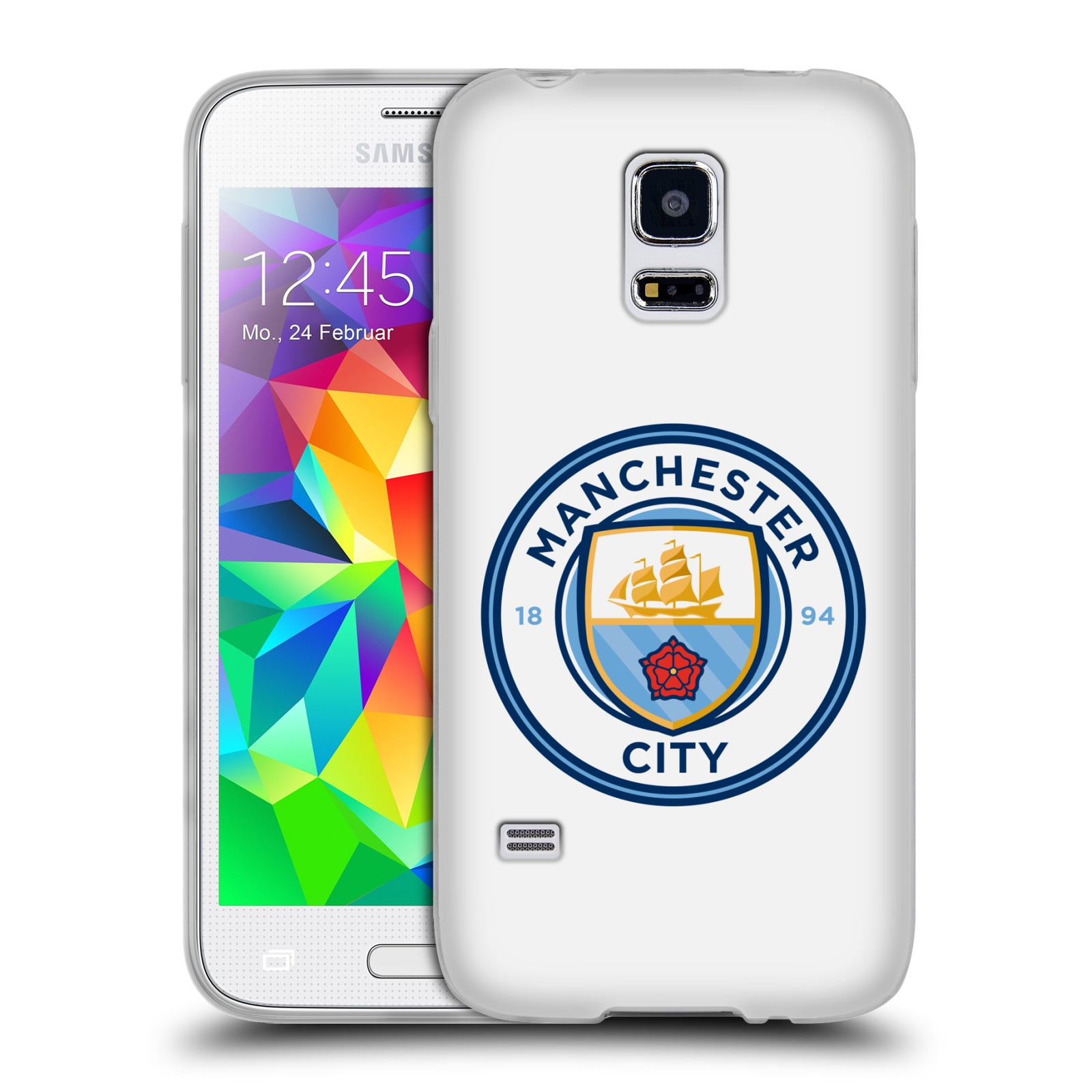OFFICIAL MANCHESTER CITY MAN CITY FC BADGE SOFT GEL CASE ...