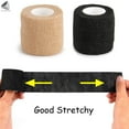 thumbnail image 3 of PULLIMORE 6 Rolls Self Adhesive Bandage Wrap Breathable Non-Woven Athletic Tape for Sports Ankle Wrist Hand (Skin), 3 of 9