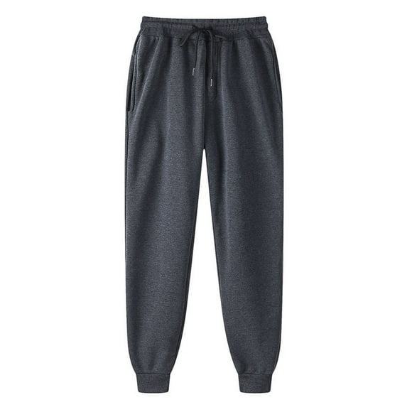 Dvkptbk Mens Sweatpants Causal Solid Color Sweatpants Fashion Hip Hop Warm Sweatpants Padded Sweatpants With Pockets