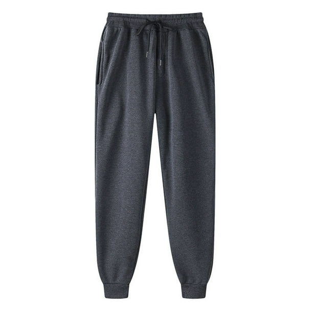Womens Mens Unisex Fleece Lined Sweatpants Baggy Cinch Bottom Lounge Pants  Drawstring Casual Pockets Athletic Joggers 