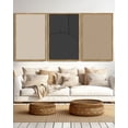 thumbnail image 3 of SHENIFY 24x36in3pcs Natural Framed Modern Minimalist Wall Art Abstract Line Wall Decor Geometric Artwork Bedroom Living Room, 3 of 6