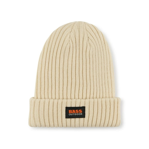 BASS OUTDOOR Women's Large Gauge Knit Hat Ecru One Size Winter Beanie