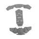thumbnail image 3 of Kit de relleno de casco, almohadillas de casco, almohadillas de espuma universales de reemplazo de cojines de secado rápido para bicicletas deportivas Gris, 3 of 8