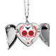 thumbnail image 1 of En México la cultura nacional de ilustración con calavera de ojos rojos Alas de ángel collar colgante regalo de moda Unbranded M, 1 of 3