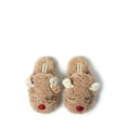 thumbnail image 3 of Dearfoams Kid's Holiday Christmas Reindeer Scuff Slipper, 3 of 6